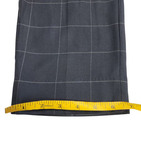 Banana Republic Womens Avery Straight Fit Ankle Pant Size 4 Navy Windowpane - Picture 14 of 14